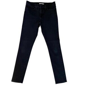 Levis 311 Shaping Skinny Jeans Womens Size 28 Black Denim Mid Rise Stretch sexy